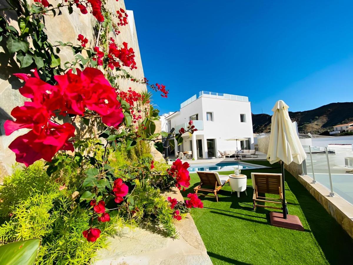 Dream Villa With Heated Pool, Rooftop & Ocean Views Mogán Kültér fotó